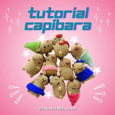 Patron gratuito de Capibara a crochet 💗✨