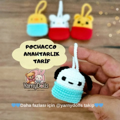 Pochacco Anahtarlık Tarif: Sevimli ve Kolay Amigurumi