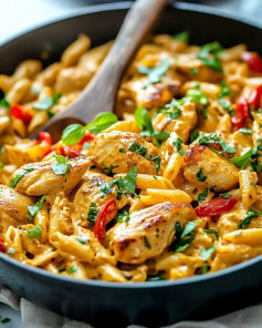 Rasta Pasta with Jerk Chicken