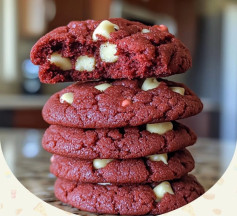 Red Velvet Cake Mix Cookies
