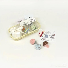 Rổ quà tặng và phụ kiện móc len ngộ nghĩnh dễ thương