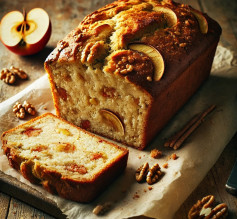 Rustic Apple Walnut Loaf with Cinnamon Aroma