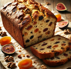 Rustic Harvest Loaf: Fig, Apricot, and Walnut Bread