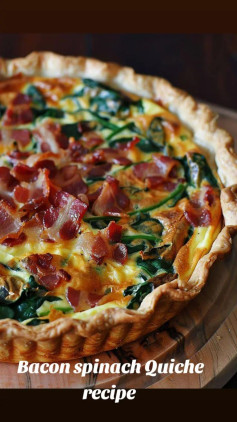 Savory Bacon Spinach Quiche Delight