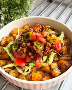 Savory Cheeseburger Potato Delight