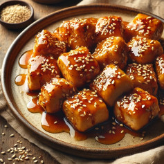 Savory Honey-Sesame Chicken Bites with Ginger Garlic Glaze