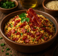Serrano Ham & Garlic Bliss Rice Skillet