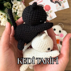 Sevimli Kedi Amigurumi Örgü Modeli Tarifi