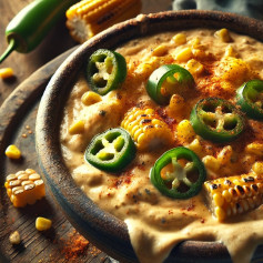 Smoky Jalapeño Corn Queso Delight