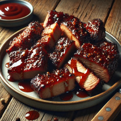 Smoky Sweet BBQ Glazed Meat Chunks
