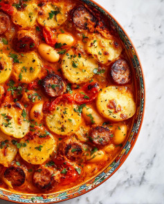 Smoky Vegan Sausage & Potato Winter Stew