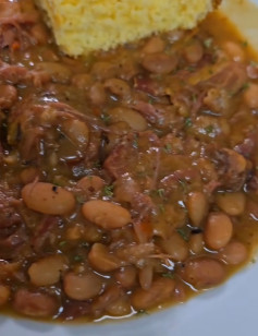 Southern Comfort: Hearty Pinto Beans with Smoked Meat