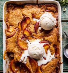 Southern Peach Bliss with Maple Butter Drizzle