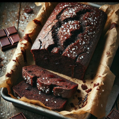 Spiced Olive Oil Chocolate Cake with Sea Salt