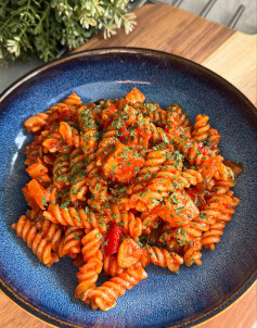 Spicy Chicken Arrabbiata Fusilli Fiesta