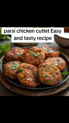 Spicy Coriander Chicken Cutlets with Garam Masala