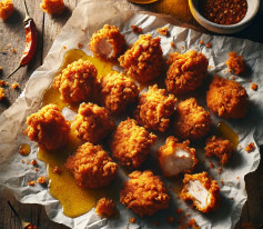 Spicy Harissa Buttermilk Crunch Chicken Bites