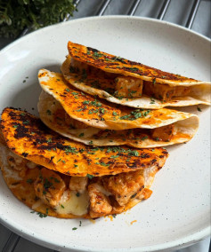Spicy Peri Peri Cheesy Chicken Quesadillas Delight