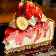 Strawberry Banana Dream Cheesecake Delight