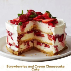 Strawberry Bliss Cream Cheesecake Delight