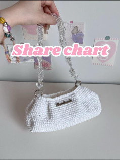 Stylish Handbag Crochet Pattern with Elegant Chain Handle