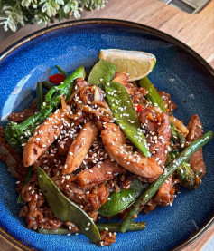 Sweet & Spicy Korean Pork Rice Bowl