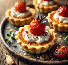 Tangy Tomato & Goat Cheese Tartlets Delight