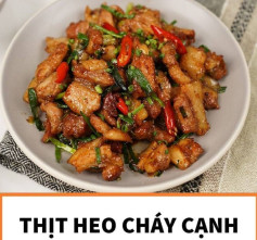 Thịt heo cháy cạnh xào chua ngọt ngon cơm
