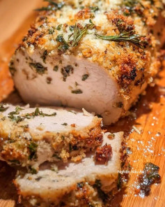 THỬ NGAY VỚI CÔNG THỨC LÀM THỊT THĂN HEO NƯỚNG TỎI PHÔ MAI PARMESAN THƠM NỨC MŨI, MỀM MỌNG SIÊU NGON