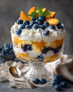 Tropical Fruit Bliss Parfait with Crunchy Granola