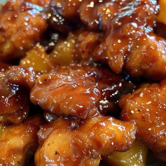 Tropical Glazed Pineapple Chicken Delight