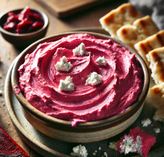 Vibrant Whipped Feta and Roasted Beet Delight