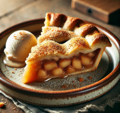 Warm Cinnamon Apple Pie with Flaky Butter Crust