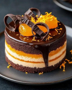 Zesty Chocolate Orange Delight Cake