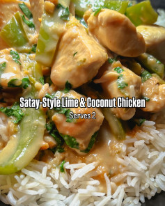 Zesty Coconut Satay Chicken Delight
