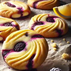 Zesty Lemon Blackberry Cheesecake Delight