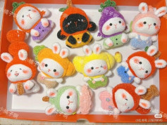 Adorable Crochet Bunnies in Fruit Costumes Amigurumi Pattern
