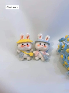 Adorable Crochet Bunny Pattern with Hats and Bags