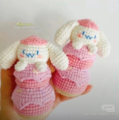 Adorable Crochet Bunny Stacked Plushie Pattern for Beginners