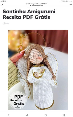 Amigurumi Santinha: Receita de Crochê PDF Grátis para Você