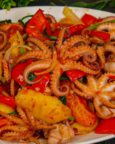 Bạch Tuộc Xào Chua Ngọt Sần Sật, Hương Vị Đậm Đà Khó Cưỡng
