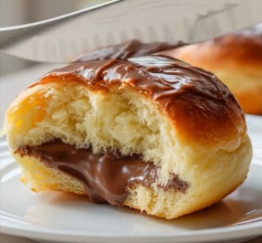 Berlinas de Chocolate con Corazón Fundente