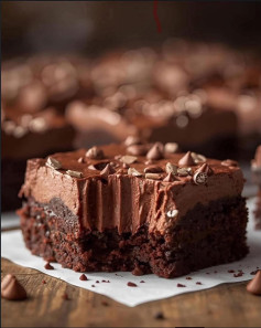 Brownie de Luxo com Mousse Cremosa de Chocolate