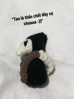 Búp bê len mô phỏng thần chết hài hước và đáng yêu