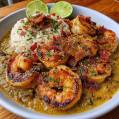 Camarão ao Curry de Coco com Toque de Limão e Coentro