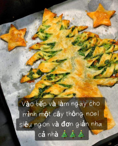 Cây Thông Noel Phô Mai Xúc Xích Giăm Bông Thơm Ngon