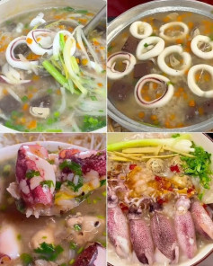 Cháo Mực Thơm Ngon Đậm Đà Hương Vị Biển