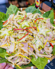 Chạo Tai Heo Nam Định Thơm Ngon Giòn Sần Sật Chua Cay Đậm Đà Vị Quê