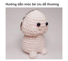 Chart móc bé thú bông dễ thương và đơn giản