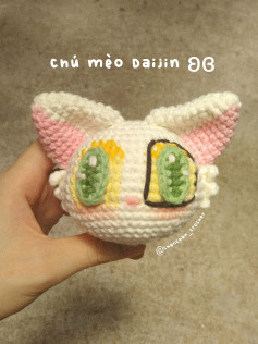 Chart móc len hình chú mèo dễ thương và sáng tạo